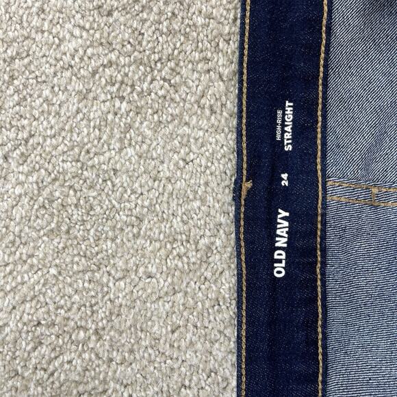Old Navy High Rise Straight Size 34 Jeans NEW Blue 29" Inseam Denim Women 65-17 - Picture 5 of 10